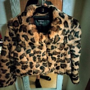 BeBe 100% genuine rabbit crop jacket never worn